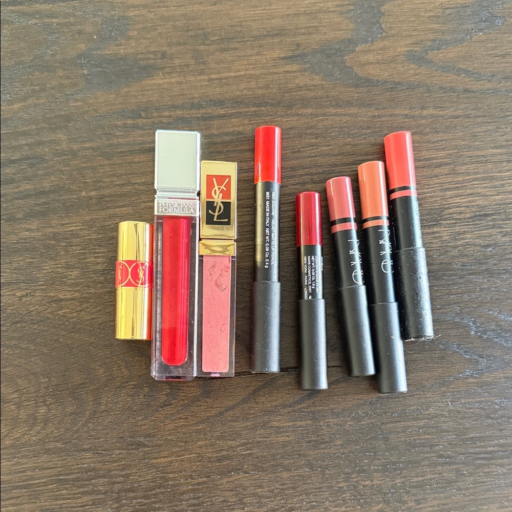 Yves Saint Laurent Lipstick and Gloss Duo - Gold and Red